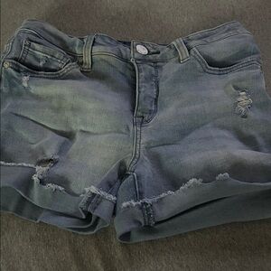 Casual Distressed Denim Shorts